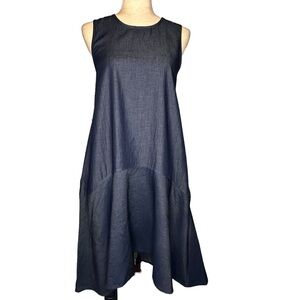 The Limited High Low Asymmetrical‎ Hem Sleeveless Dress NWT XSP D18C2428 Cotton